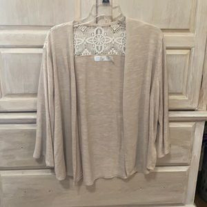 Cream & Lace Cardigan